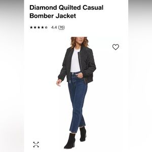 Levi’s diamond quilted bomber jacket